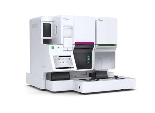 Compact haematology workstation for blood counting, smearing and staining
